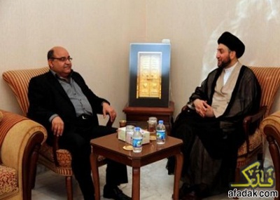 السيد عمار الحكيم خلال إستقباله موفد منظمة السلام العالمي 