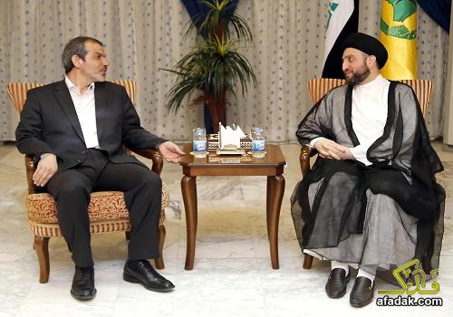 السيد عمار الحكيم يبحث مع السفير الايراني لدى العراق حسن دنائي فر